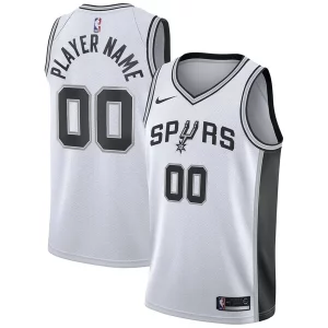 Trendy Elegante San Antonio Spurs Nike 2020/21 Swingman Custom Jersey Association Edition White