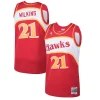 Trendy Fascinante Dominique Wilkins Atlanta Hawks 1986/87 Hardwood Classics Swingman Jersey Red