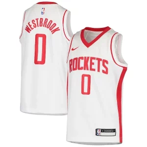Trendy Lussuoso Russell Westbrook Houston Rockets Nike Youth Swingman Jersey Association Edition White