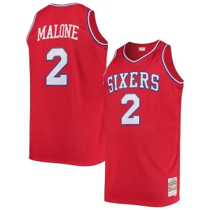 Trendy Moses Malone Philadelphia 76ers 1982/83 Big & Tall Hardwood Classics Swingman Jersey Red