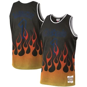 Trendy Penny Hardaway Orlando Magic 1994/95 Hardwood Classics Flames Swingman Jersey Black