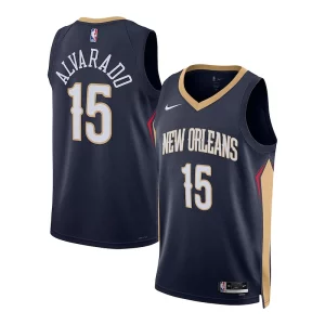 Comodo Fascinante Accattivante Jose Alvarado New Orleans Pelicans Nike Unisex Swingman Jersey Association Edition Navy