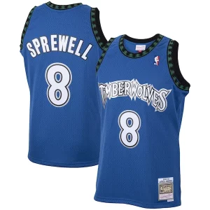 Trendy Robusto Bellissimo Latrell Sprewell Minnesota Timberwolves 2001/02 Hardwood Classics Swingman Jersey Blue