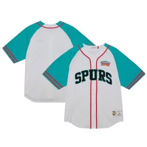 Trendy Robusto Lussuoso San Antonio Spurs Practice Day Baseball Jersey White