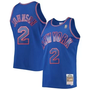 Trendy Splendido Larry Johnson New York Knicks 1996/97 Hardwood Classics Swingman Jersey Blue