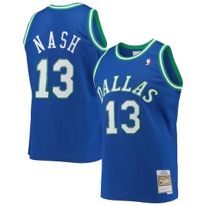 Trendy Steve Nash Dallas Mavericks 1998/99 Hardwood Classics Swingman Jersey Blue