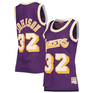 Versatile Gorgeous Delizioso Magic Johnson Los Angeles Lakers Women's Hardwood Classics 1984/85 Swingman Jersey Purple