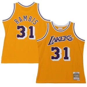 Versatile Kurt Rambis Los Angeles Lakers 1984/85 Swingman Jersey Gold