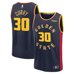 Versatile Moderno Stephen Curry Golden State Warriors 2024/25 Fast Break Player Jersey City Edition Navy