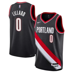 Magnifico Damian Lillard Portland Trail Blazers Nike Youth Swingman Jersey Icon Edition Black