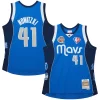 Versatile Raffinato Comodo Dirk Nowitzki Dallas Mavericks Unisex Hall of Fame Class of 2023 Throwback Swingman Jersey Blue