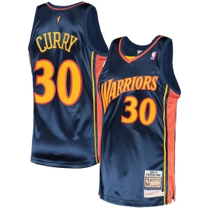 Versatile Resistente Classico Stephen Curry Golden State Warriors 2009/10 Hardwood Classics Authentic Jersey Navy