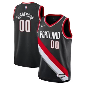 Versatile Scoot Henderson Portland Trail Blazers Nike Youth Swingman Jersey Icon Edition Black